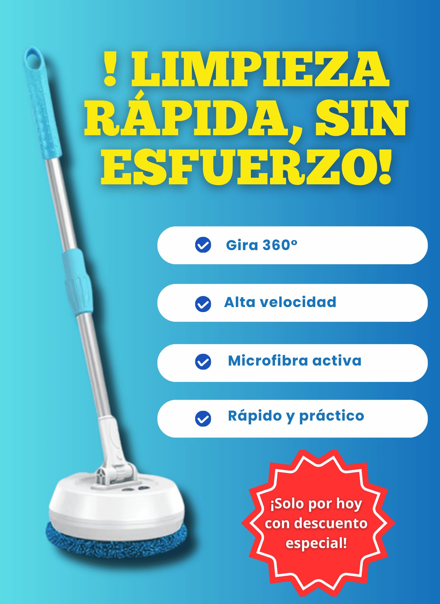 SMARTCLEAN 2 EN 1 - TRAPEADOR ELECTRICO
