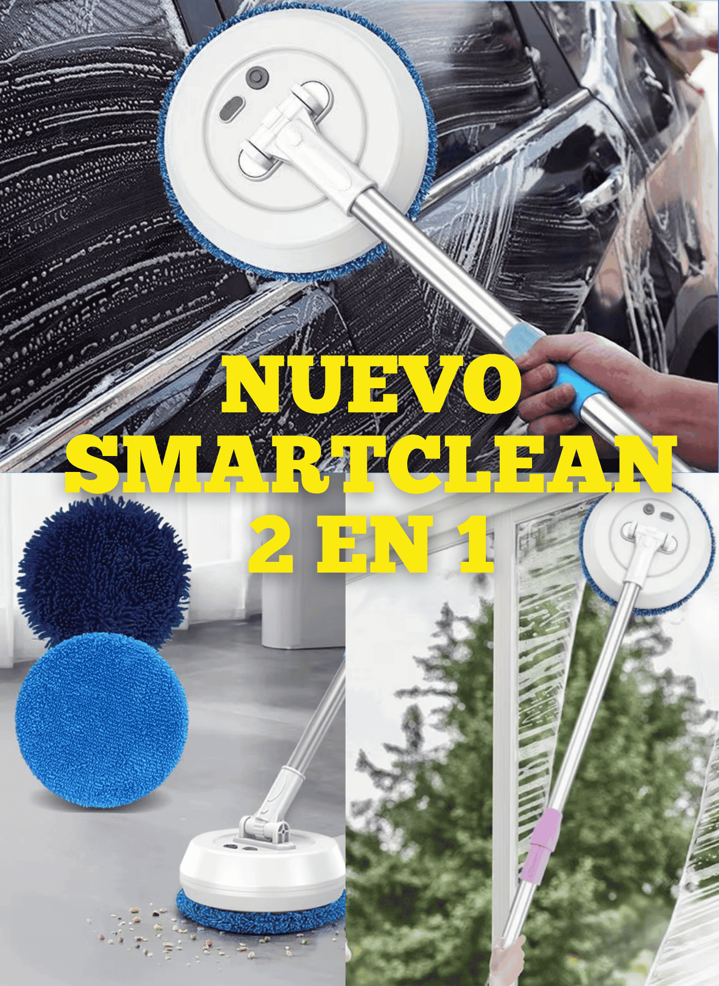 SMARTCLEAN 2 EN 1 - TRAPEADOR ELECTRICO