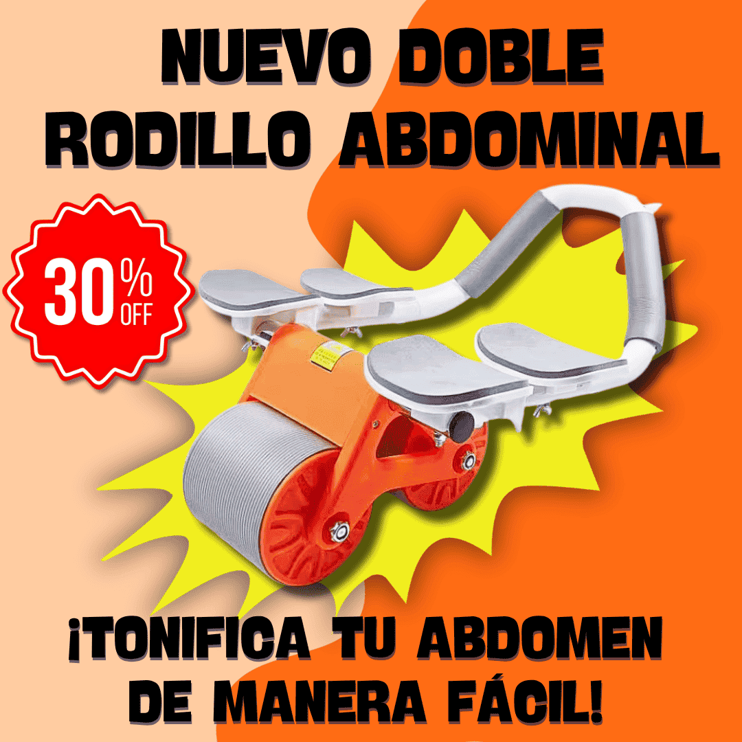 DOBLE RODILLO PREMIUN DE EJERCICIO ABDOMINAL