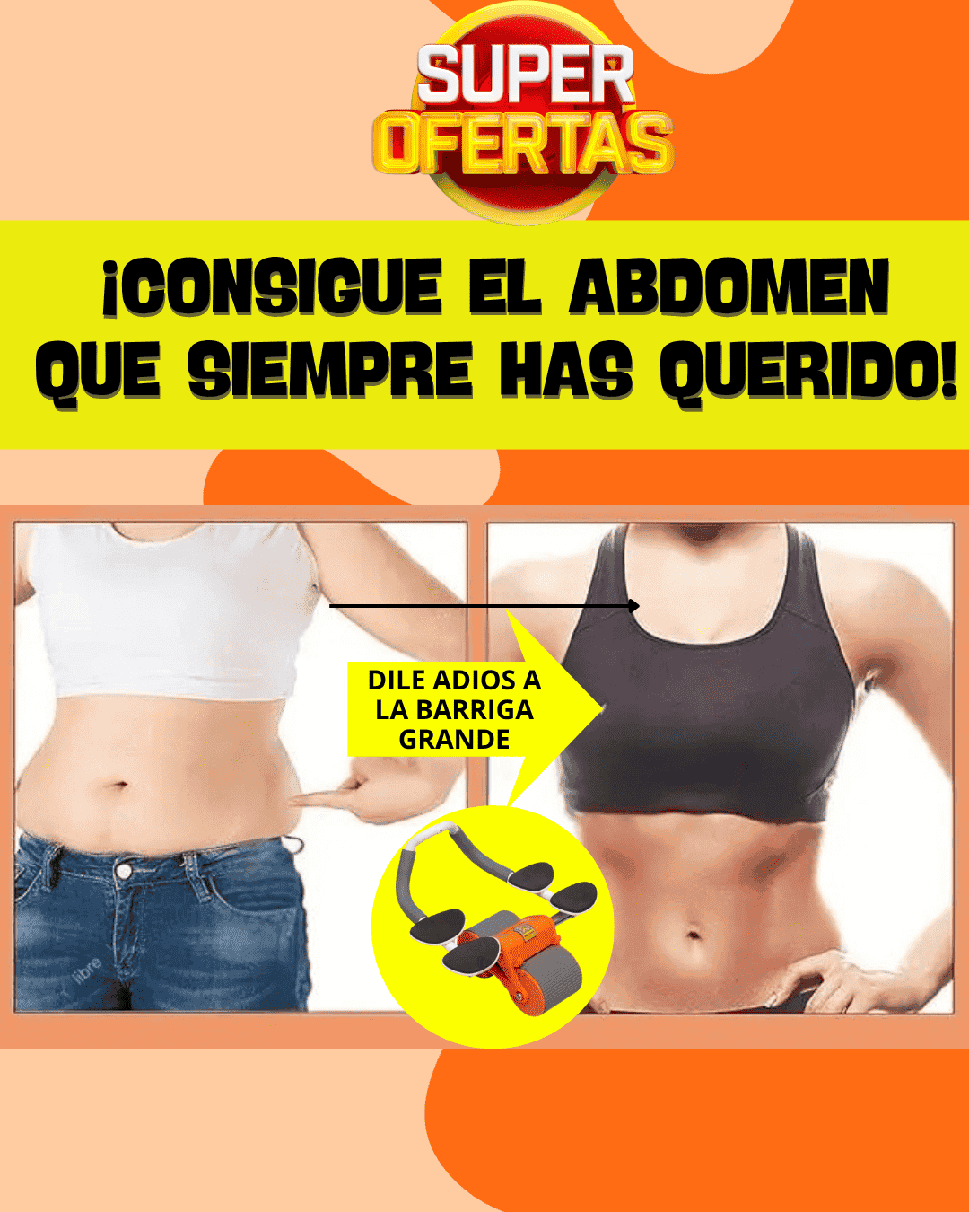 DOBLE RODILLO PREMIUN DE EJERCICIO ABDOMINAL