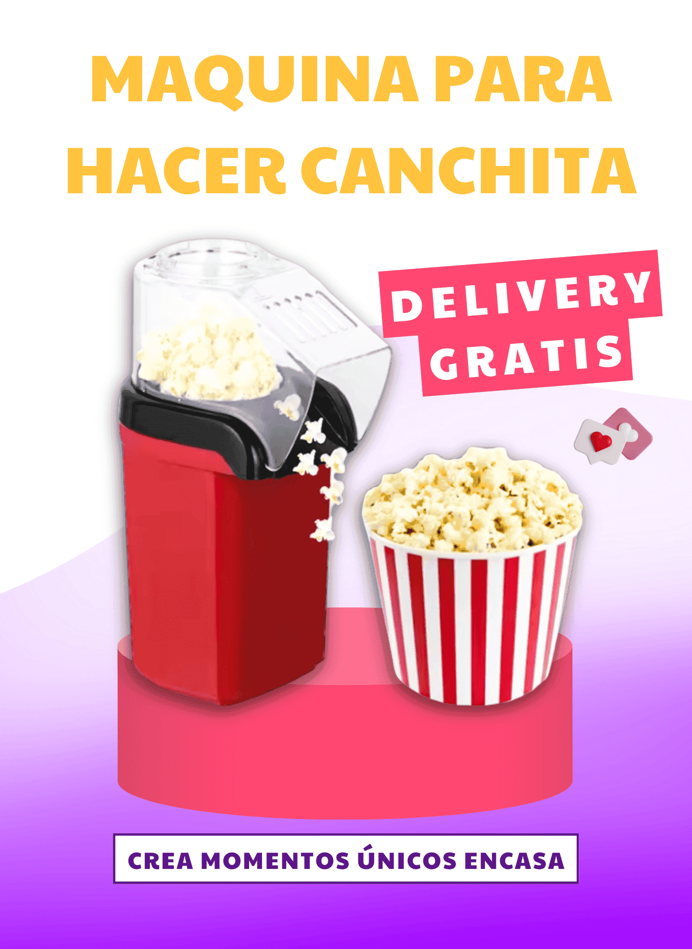 NUEVA MAQUINA PARA HACER CANCHITA POPCORN
