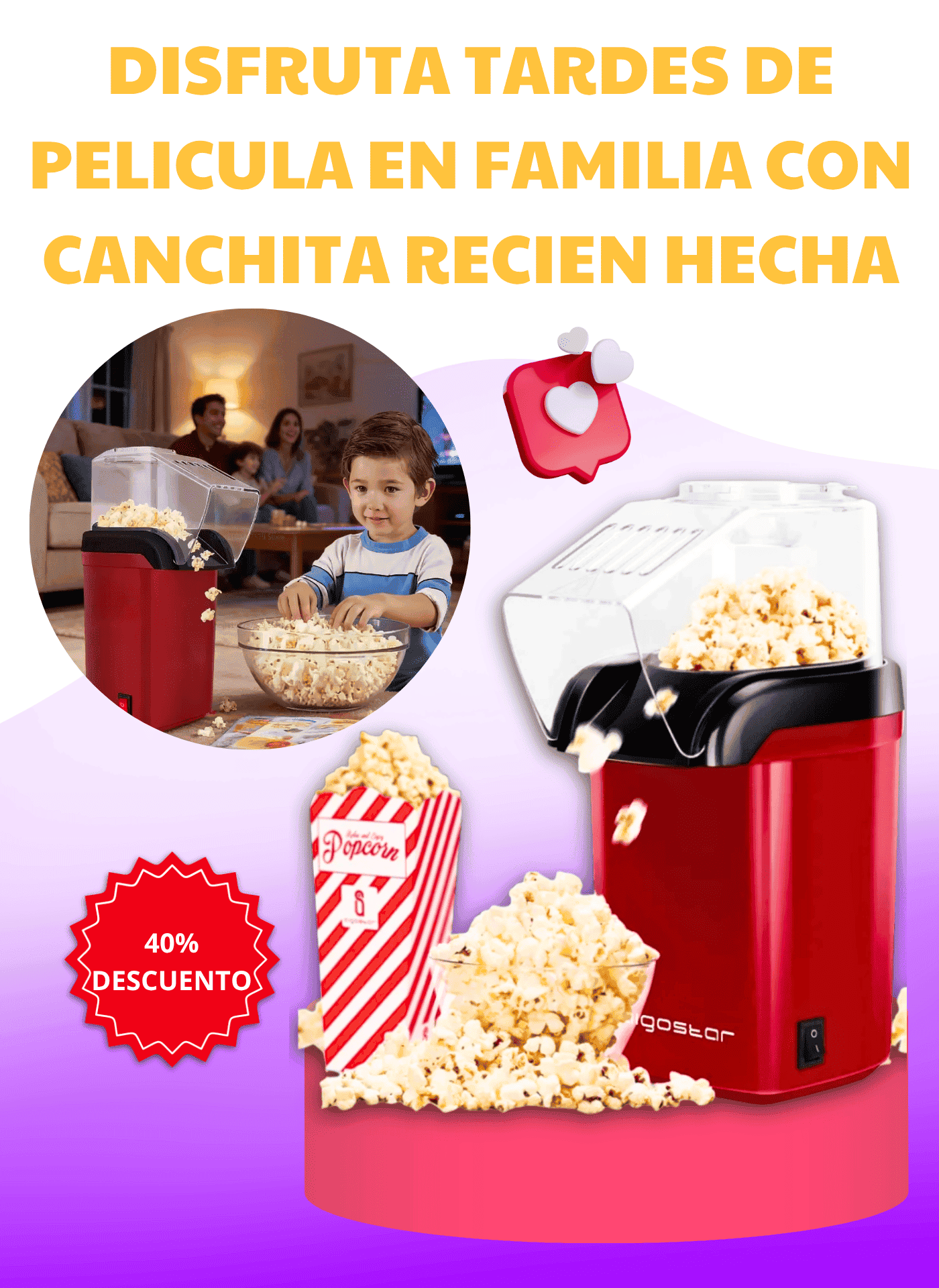 NUEVA MAQUINA PARA HACER CANCHITA POPCORN